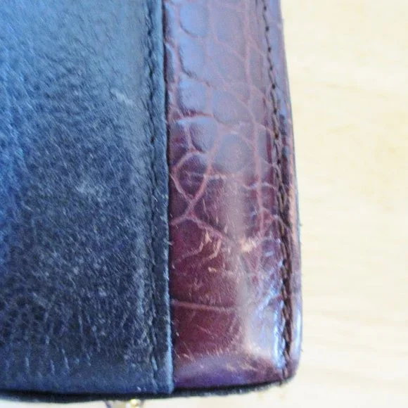 Vintage Bally Black Leather and Brown Croc Embossed Crossbody/Shoulder Handbag - Picture 15 of 15